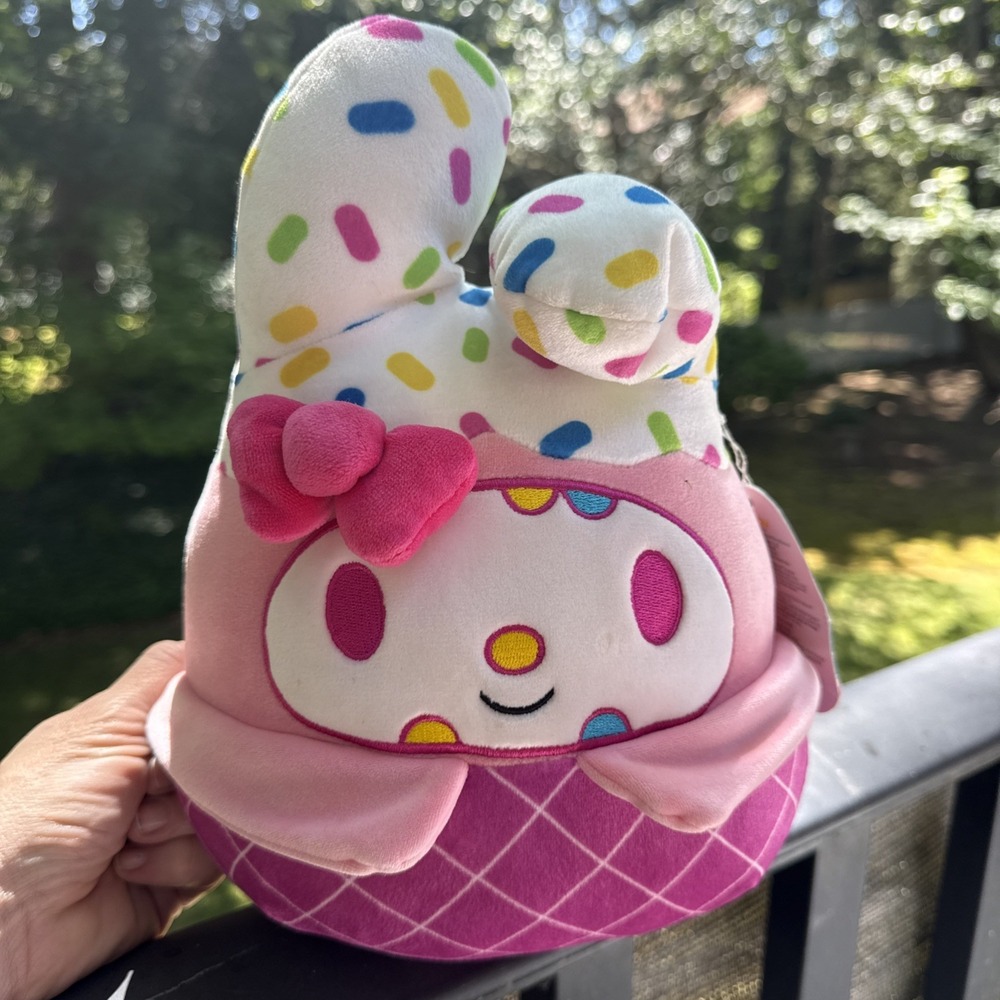 Squishmallows Sanrio My Melody Ice Cream Plush 2023 Hello Kitty Friends Kellytoy